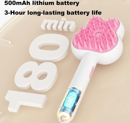 Cat Steam Brush Self-Cleaning Cats Grooming Tool Dog Hair Remover Massage Comb Rechargeable Cat Spray Comb For Shedding