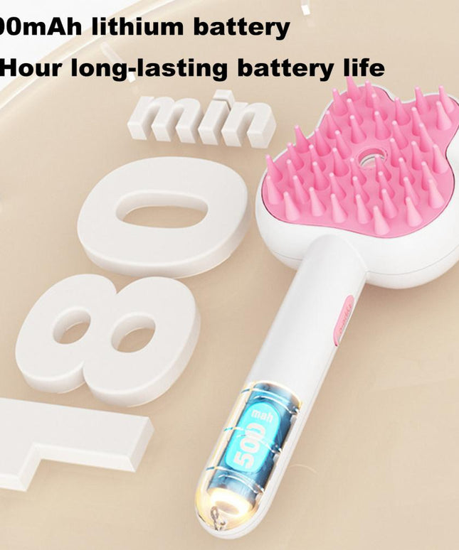 Cat Steam Brush Self-Cleaning Cats Grooming Tool Dog Hair Remover Massage Comb Rechargeable Cat Spray Comb For Shedding