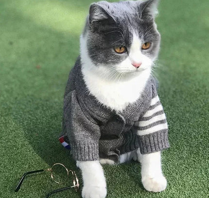 Pet Dog Clothes Cardigan Sweater