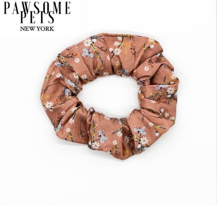 SCRUNCHIES - FLORAL PINK-0