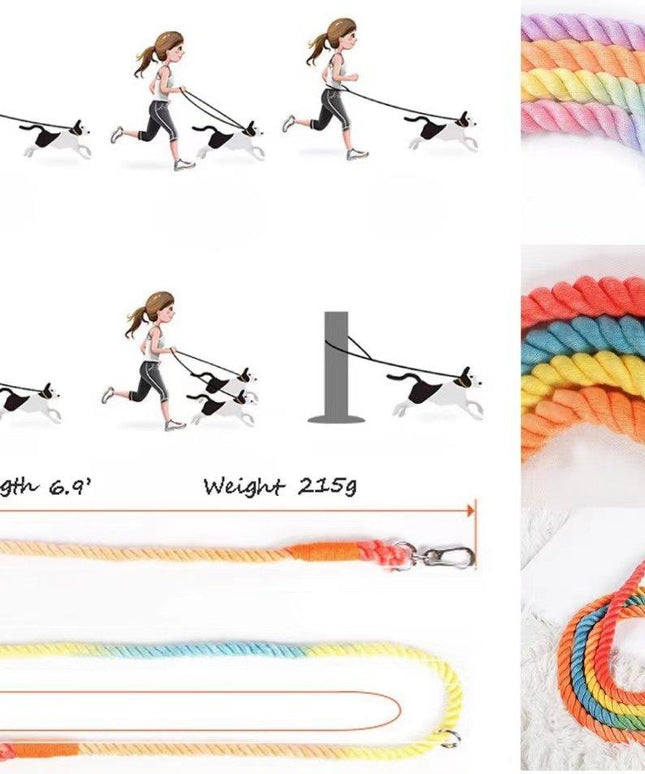 HANDS FREE DOG ROPE LEASH - SODA-1