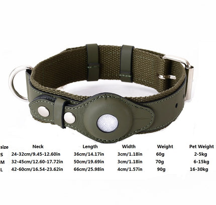 Tracking Airtag Dog Collar Pet Leash Leash For Medium And Large Dogs Does Not Include A Locator