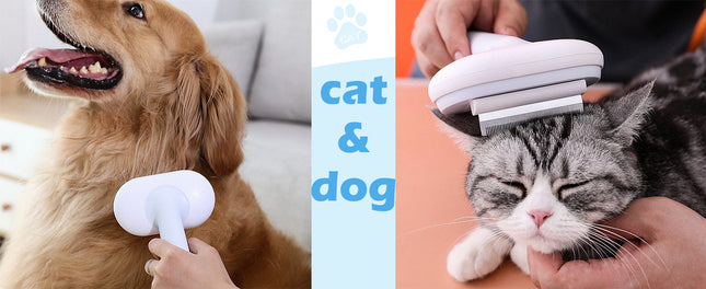 Cat Dog Brush 5 In 1 Pet Grooming Supplies Kit Slicker Brush For Shedding Dematting Undercoat Rake Self Cleaning Comb For Indoor Cats Pet Hair Brushes Multifunction Set