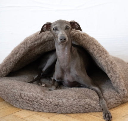 Natural Wool Pet Cave - Beige-0