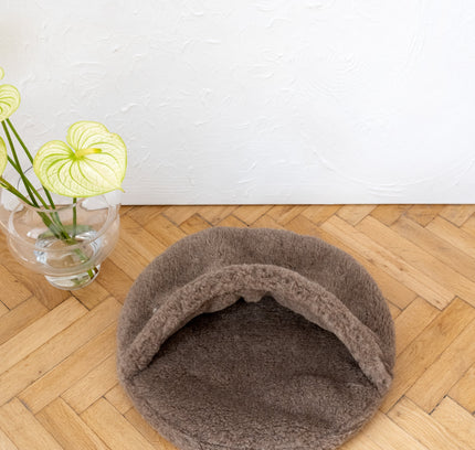 Natural Wool Pet Cave - Beige-3