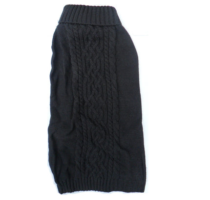 Cable Knit Dog Jumper Sweater-5
