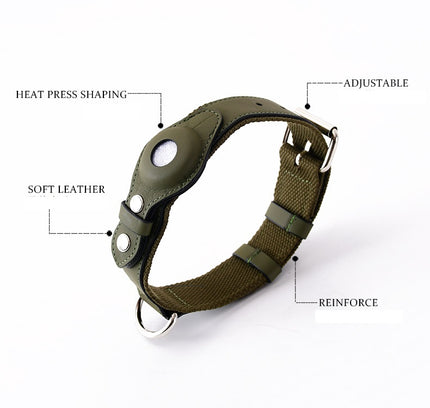 Tracking Airtag Dog Collar Pet Leash Leash For Medium And Large Dogs Does Not Include A Locator