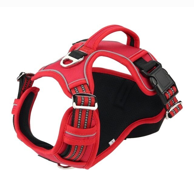Dog Soft Adjustable Harness Pet Large Dog Walk Out Harness Vest Collar Hand Strap for Small Medium Large Dogs-3