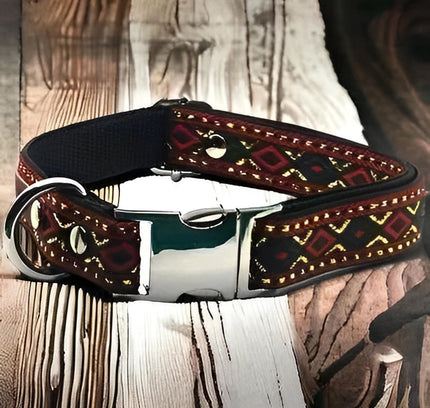 Elysian Paws Engraved Charm Medium Dog Collar-0
