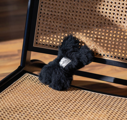 Natural Woolen Dog Toy - Bone - Charcoal-0