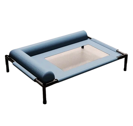 Cooling Raised Dog Bed with Pillow Support-0