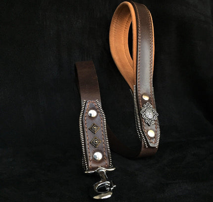 The ''Aztec'' brown leash-0