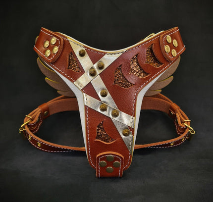 The "Hermes" leather harness -  Large and Giant Breeds-1