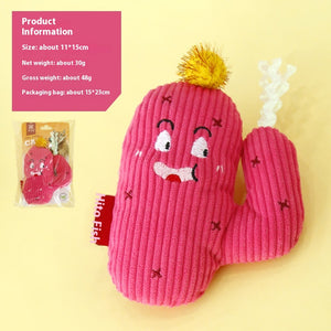 Colorful Cactus Chat Jouet Auto-Résistant aux Morsures