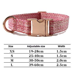 Dog Leash Avec Gravure De Lettres Et Collier Anti-Perte