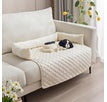Haustierunterlage Beige mit Kissen / 90x90cm