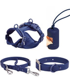 Saphirblaues vierteiliges Set