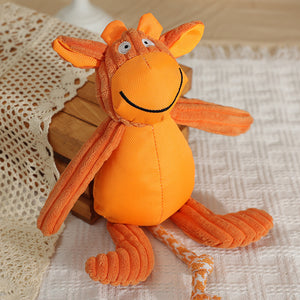 New Jouet en Peluche pour Chien avec Son, Vache et Cochon Cartoon, Jouets pour Animaux Résistants aux Morsures