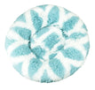 Blue and white grid / Diameter 40cm