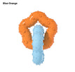 Blau Orange / Doppelring