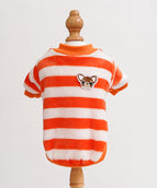 Weiß-Orange Streifen