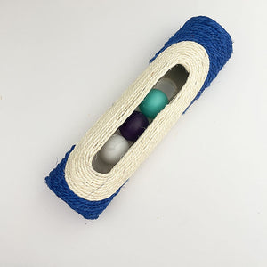 Cat Jouet d'auto-soulagement pour chat avec balle en plastique Jouet en sisal