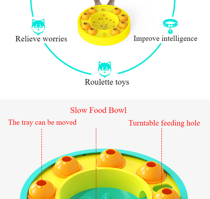 Dog Puzzle Toys Slow Feeder Interactive Dog Toys Treat Dispenser For IQ Training Treat Dispenser For Large Dogs Dog Treat Puzzle
