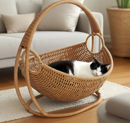 Handwoven Cat Hammock – Cozy Swing Bed for Indoor Cats