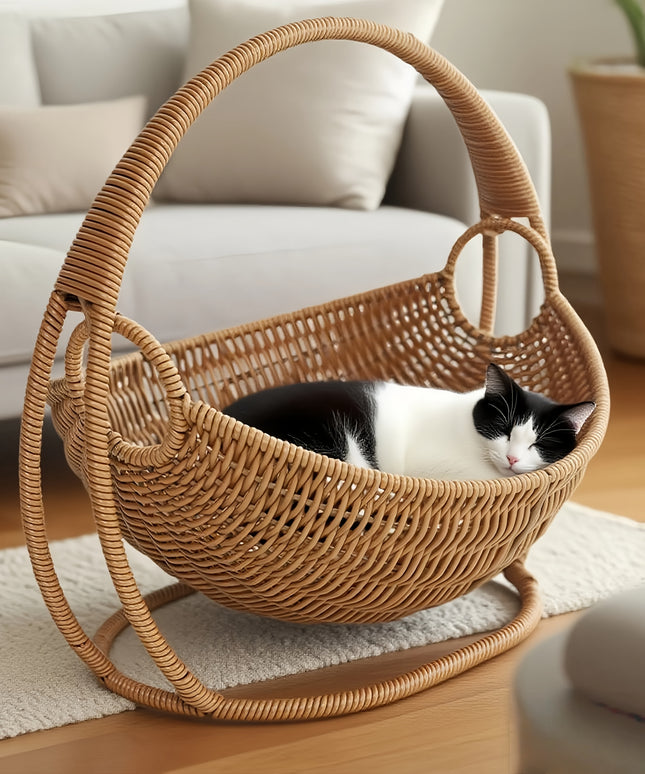 Handwoven Cat Hammock – Cozy Swing Bed for Indoor Cats
