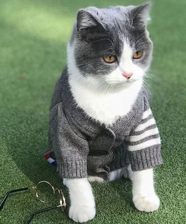 Pet Dog Clothes Cardigan Sweater