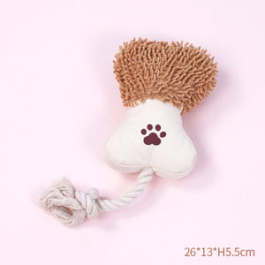 Pet Corde en Coton Jouet Chien Son Toile Nettoyeur de Dents Molaire Corde Noeud Résistante aux Morsures Jouets d'Entraînement pour Chiens Brosse à Dents pour Chiens Jouets