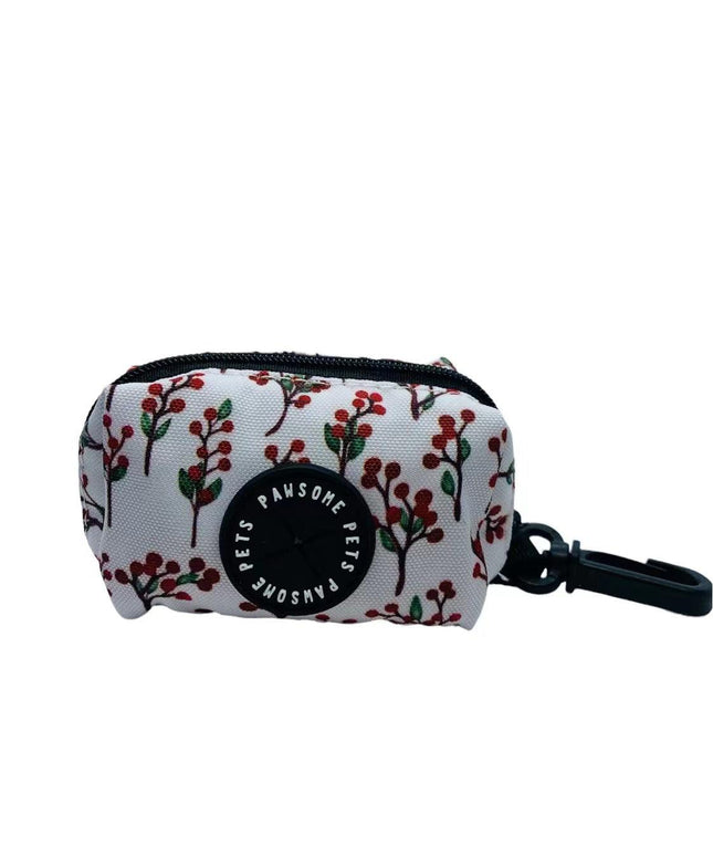 WASTE BAG HOLDER-RED FLORAL-2