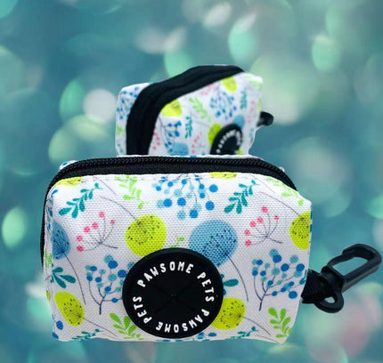 WASTE BAG HOLDER-SKY BLUE FLORAL-1