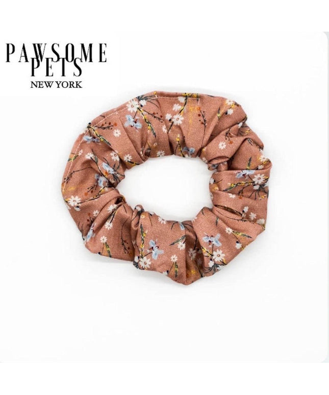 SCRUNCHIES - FLORAL PINK-0