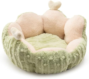 Hollypet Lits Apaisants Pour Chats D'intérieur Lits Pour Animaux Mignons Cactus Lit Moelleux Pour Chiots Tapis Antidérapant Pour Chien Très Petit