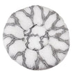 Gray and white grid / Diameter 40cm