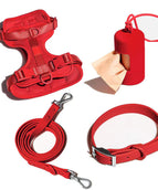 Rotes vierteiliges Set
