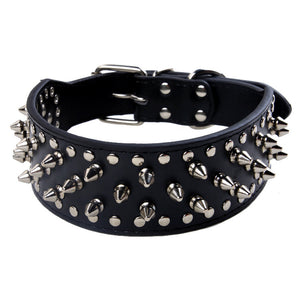 Collier pour chien grand taille punk à rivets