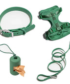 Grünes vierteiliges Set