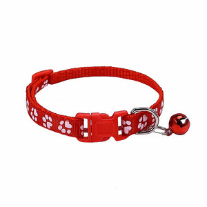 Dog Collier à cloche avec application d'empreinte de patte de chien