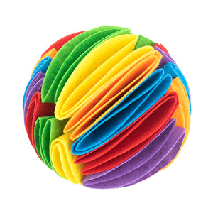 Foldable Dog Snuffle Ball Jouets d'entraînement pour chiens Augmentent le QI Jouets d'entraînement pour chats Jeux d'alimentation Jouet d'intelligence