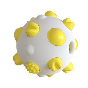 Balle jouet à mâcher pour chiots, peut être utilisée pour le nettoyage des dents, l'entraînement du QI, l'exercice, la détente et le divertissement interactif