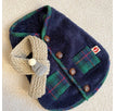 Navy Blue Christmas Vest / XS