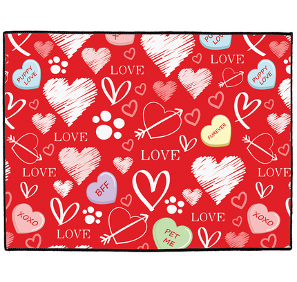 Puppy Love Dog Mat-0