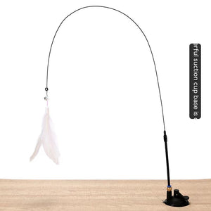 Cat Toy Long Brush Holder Ventouse Avec Clochette