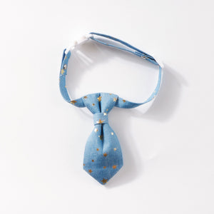Designer Collier pour Chien pour Chiens Petits et Moyens Longue Cravate Étoile Dorée Collier Fantaisie Réglable Décoration Animale Accessoires pour Animaux de Compagnie Chat