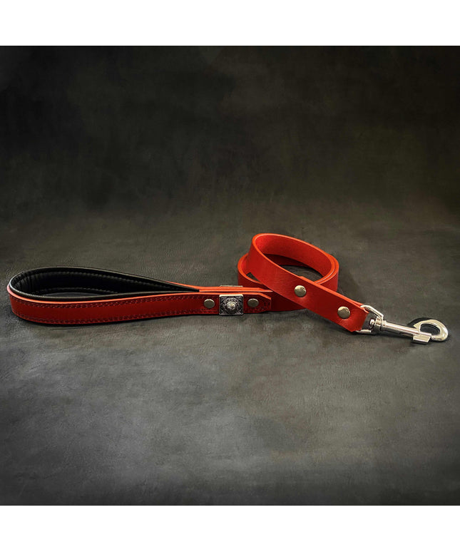 The "Eros" Red Leash 1 inch wide-0
