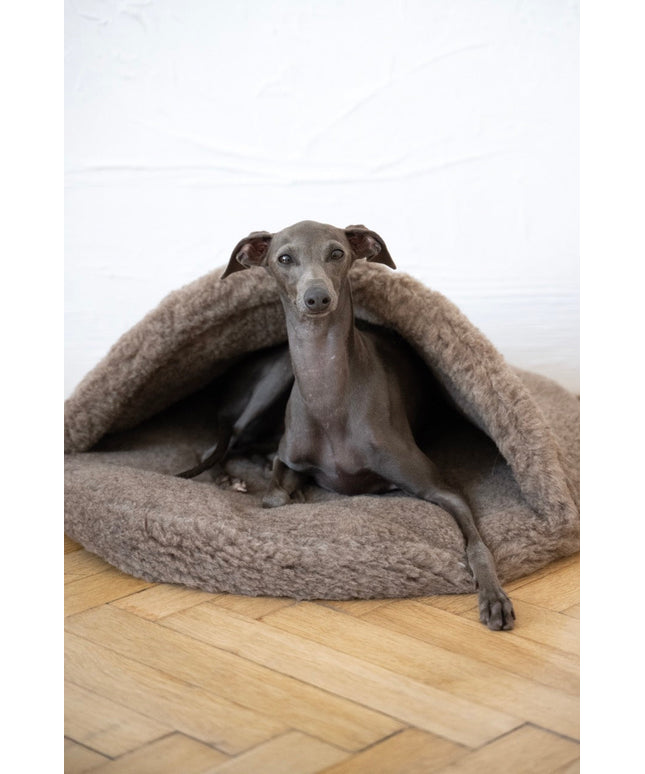 Natural Wool Pet Cave - Beige-0