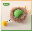 Plush Cat Ball Green