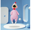Pink Miserable Chicken 30cm / Sounding